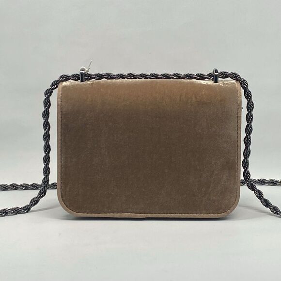 Tory Burch Eleanor Velvet Pavé Logo Small Convertible Shoulder Bag - Picture 7 of 16